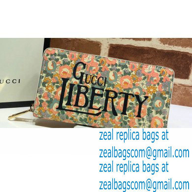 Gucci Zip Around Wallet 636249 Floral Print Liberty London 2020 - Click Image to Close