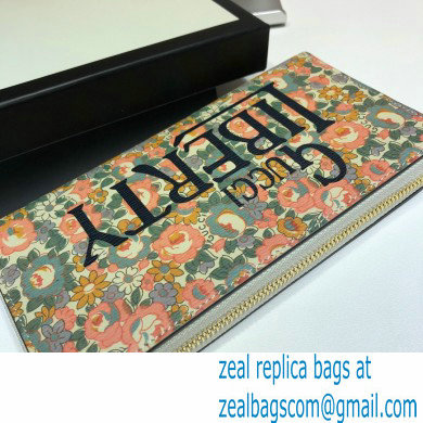 Gucci Zip Around Wallet 636249 Floral Print Liberty London 2020 - Click Image to Close