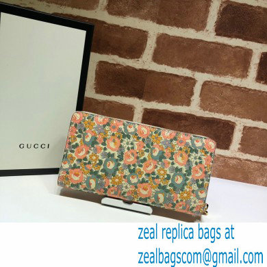 Gucci Zip Around Wallet 636249 Floral Print Liberty London 2020 - Click Image to Close