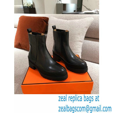 Hermes Barque Ankle Boots Black 2020 - Click Image to Close