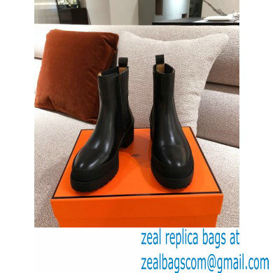 Hermes Barque Ankle Boots Black 2020 - Click Image to Close