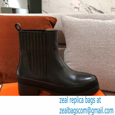 Hermes Barque Ankle Boots Black 2020