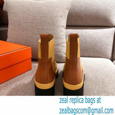 Hermes Barque Ankle Boots Brown 2020