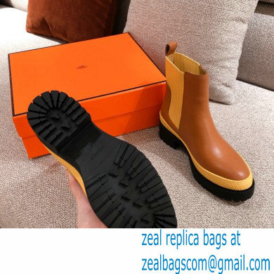 Hermes Barque Ankle Boots Brown 2020