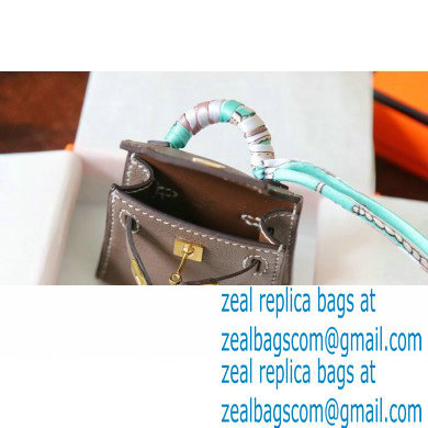 Hermes Box Mini Kelly Twilly Bag Charm 07 - Click Image to Close