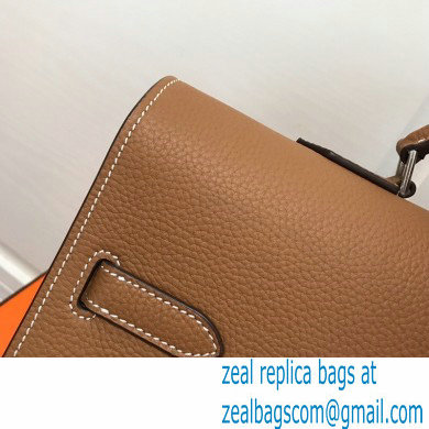 Hermes Kelly Depeches 38cm Briefcase Bag Brown