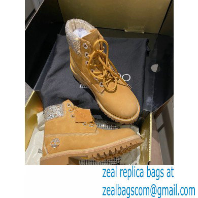 Jimmy Choo JC X TIMBERLAND/F Boots with Crystal Collar 2020 - Click Image to Close