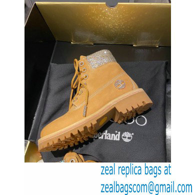 Jimmy Choo JC X TIMBERLAND/F Boots with Crystal Collar 2020 - Click Image to Close