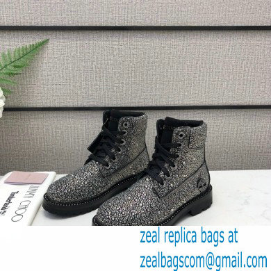 Jimmy Choo JC X TIMBERLAND/F Boots with Crystal Hotfix Black 2020 - Click Image to Close