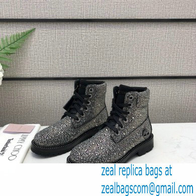 Jimmy Choo JC X TIMBERLAND/F Boots with Crystal Hotfix Black 2020