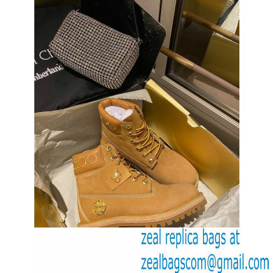 Jimmy Choo JC X TIMBERLAND/F Boots with Gold Glitter 2020 - Click Image to Close