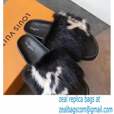 Louis Vuitton Digital Exclusive Bom Dia Mule 1A4G98 Black - Click Image to Close