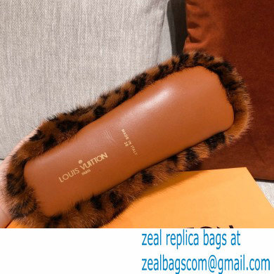 Louis Vuitton Monogram Mink Fur Dreamy Flat Loafers Brown 2020 - Click Image to Close