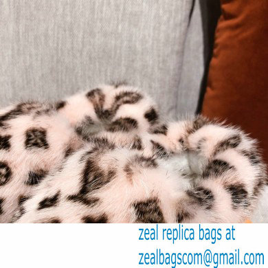 Louis Vuitton Monogram Mink Fur Dreamy Flat Loafers Light Pink 2020