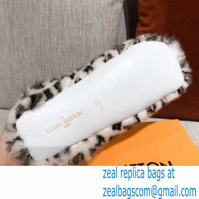 Louis Vuitton Monogram Mink Fur Dreamy Flat Loafers White 2020