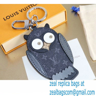 Louis Vuitton Owl Bag Charm and Key Holder M69482 Black - Click Image to Close