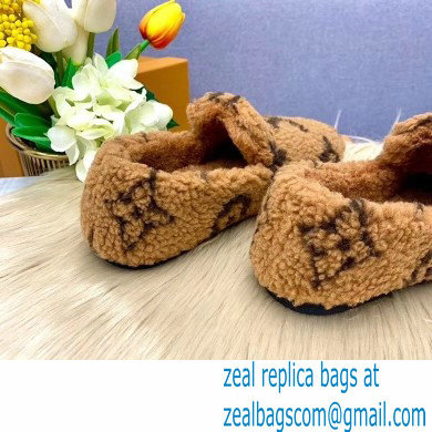 Louis Vuitton Shearling Flat Loafers Brown 2020 - Click Image to Close