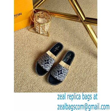 Louis Vuitton Since 1854 Espadrilles Slippers Sandals Black 2020