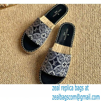 Louis Vuitton Since 1854 Espadrilles Slippers Sandals Black 2020