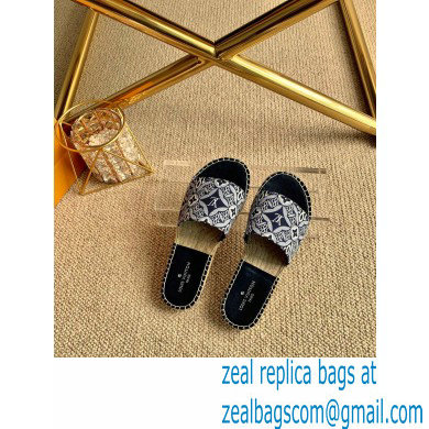 Louis Vuitton Since 1854 Espadrilles Slippers Sandals Black 2020