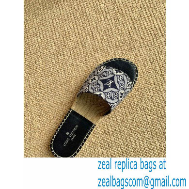 Louis Vuitton Since 1854 Espadrilles Slippers Sandals Black 2020