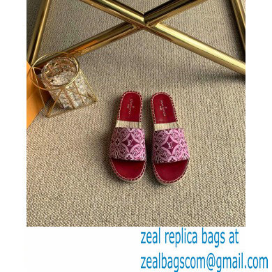 Louis Vuitton Since 1854 Espadrilles Slippers Sandals Red 2020