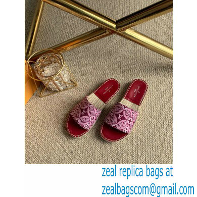 Louis Vuitton Since 1854 Espadrilles Slippers Sandals Red 2020