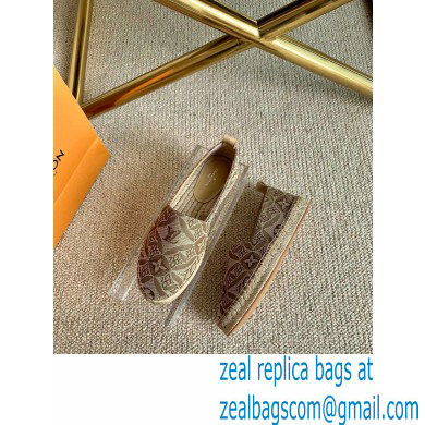 Louis Vuitton Since 1854 Starboard Flat Espadrilles Brown 2020