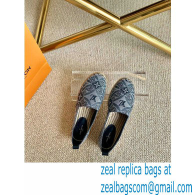 Louis Vuitton Since 1854 Starboard Flat Espadrilles Gray 2020