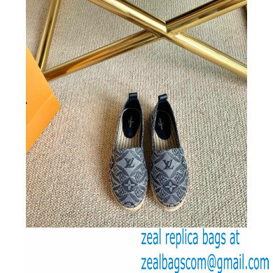 Louis Vuitton Since 1854 Starboard Flat Espadrilles Gray 2020