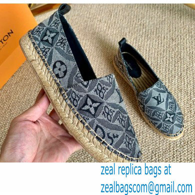 Louis Vuitton Since 1854 Starboard Flat Espadrilles Gray 2020