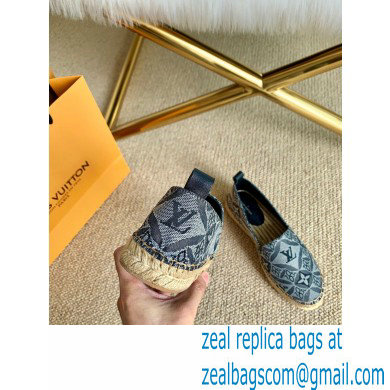 Louis Vuitton Since 1854 Starboard Flat Espadrilles Gray 2020