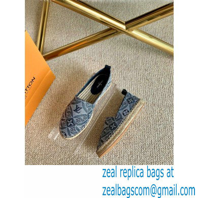 Louis Vuitton Since 1854 Starboard Flat Espadrilles Gray 2020