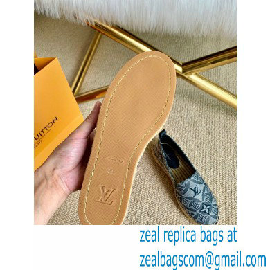 Louis Vuitton Since 1854 Starboard Flat Espadrilles Gray 2020