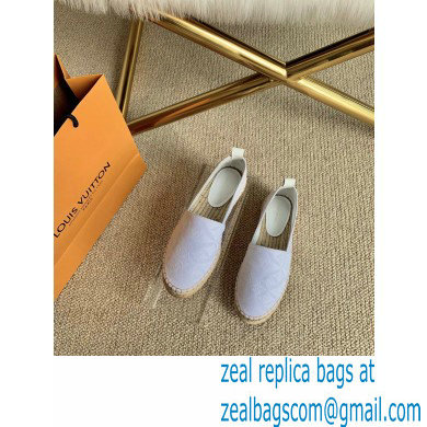 Louis Vuitton Since 1854 Starboard Flat Espadrilles White 2020 - Click Image to Close