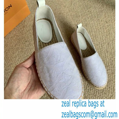 Louis Vuitton Since 1854 Starboard Flat Espadrilles White 2020 - Click Image to Close