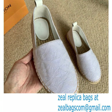 Louis Vuitton Since 1854 Starboard Flat Espadrilles White 2020