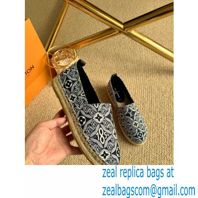 Louis Vuitton Since 1854 Starboard Flat Women's/Men's Espadrilles Black 2020 - Click Image to Close