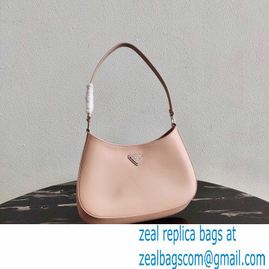Prada Cleo Brushed Leather Shoulder Bag 1BC499 Orchid Pink 2020