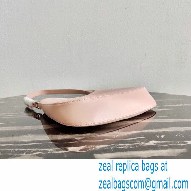 Prada Cleo Brushed Leather Shoulder Bag 1BC499 Orchid Pink 2020