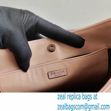 Prada Cleo Brushed Leather Shoulder Bag 1BC499 Orchid Pink 2020 - Click Image to Close