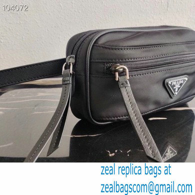 Prada Fabric and Leather Belt Bag 1BL012 Black 2020