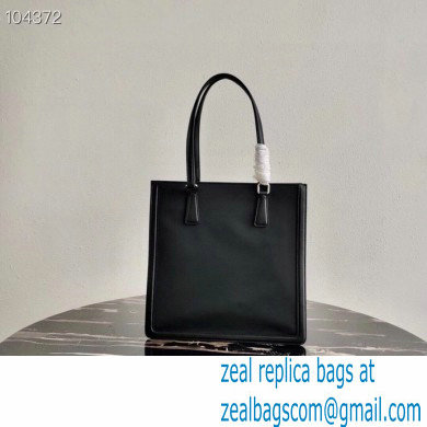 Prada Leather and Nylon Tote Bag 1BG363 Black 2020