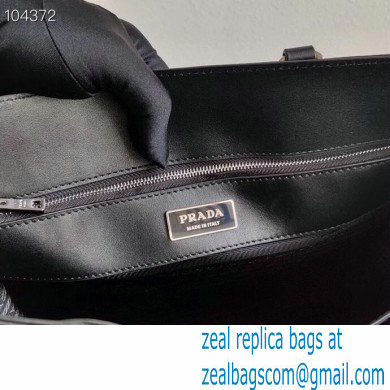 Prada Leather and Nylon Tote Bag 1BG363 Black 2020