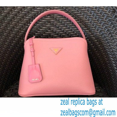 Prada Medium Saffiano Leather Matinee Bag 1BA282 Pink 2020