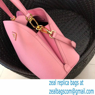 Prada Medium Saffiano Leather Matinee Bag 1BA282 Pink 2020