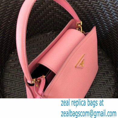 Prada Medium Saffiano Leather Matinee Bag 1BA282 Pink 2020