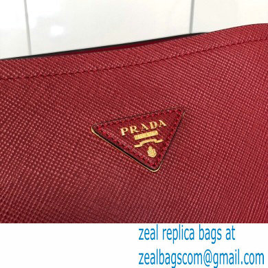 Prada Medium Saffiano Leather Matinee Bag 1BA282 Red 2020