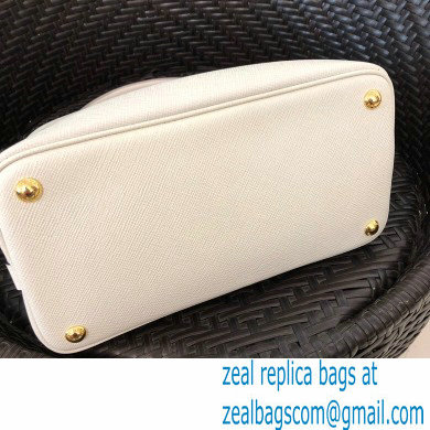Prada Medium Saffiano Leather Matinee Bag 1BA282 White 2020