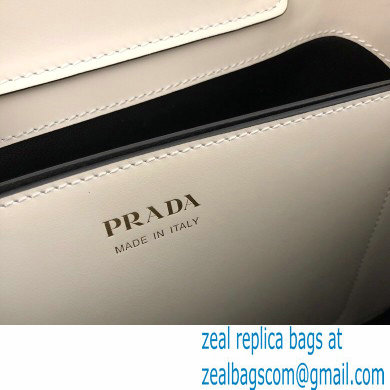 Prada Medium Saffiano Leather Matinee Bag 1BA282 White 2020